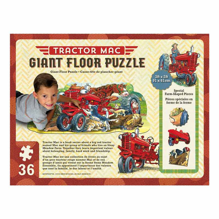 Tractor Mac Giant Floor Puzzle 36 Piece Puzzle