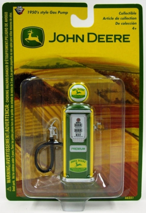 John Deere 1950s Diecast Green Gas Pump (3.5 inches)
