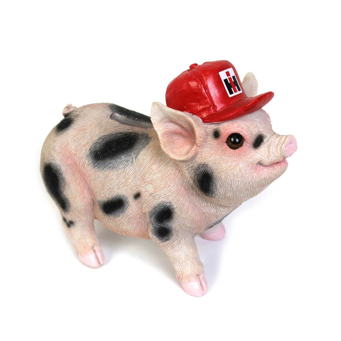 IH Polyresin Spotted Piglet Savings Bank