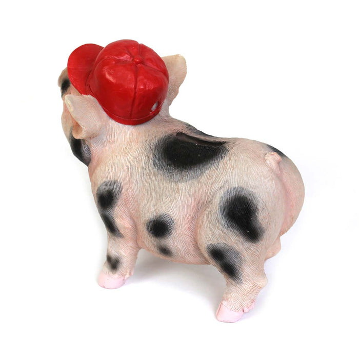 IH Polyresin Spotted Piglet Savings Bank