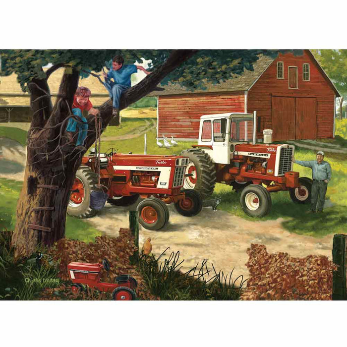 Master Pieces 1000 Pc Farmall "Boys and their Toys" Puzzle