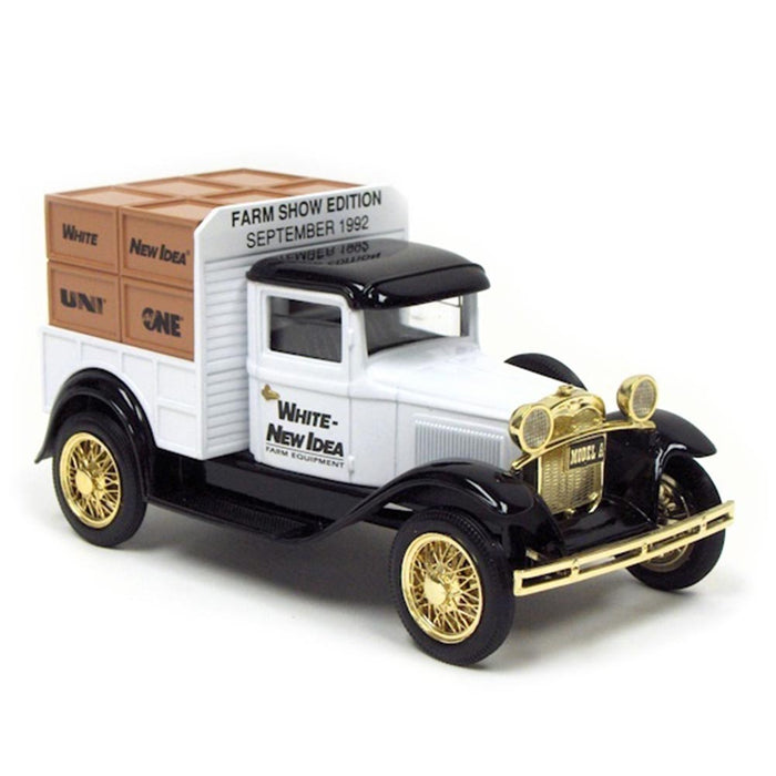 1/25 White New Idea Ford Model A Pickup Truck Bank