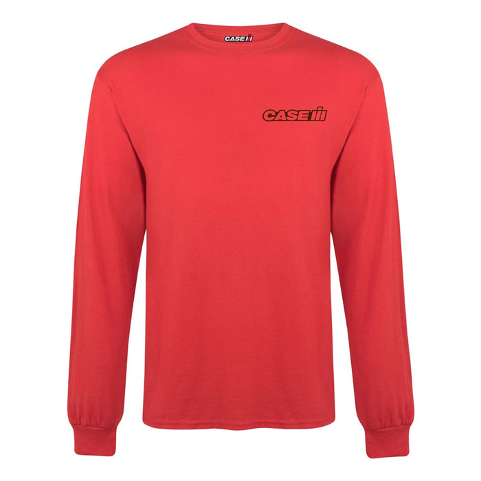 If The Mud Ain't Flyin', You Ain't Tryin' Case IH Red Long Sleeve T-shirt