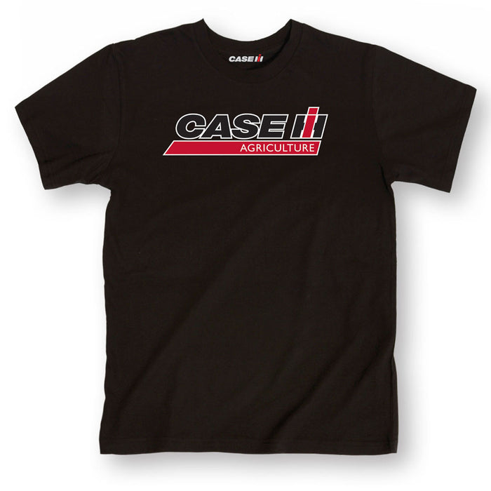 Case IH Agriculture Logo On Black Short Sleeve Tee  Shirt