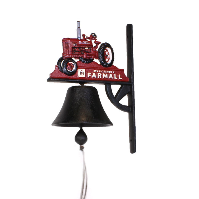 IH Farmall Cast Iron Tractor Bell with Bracket