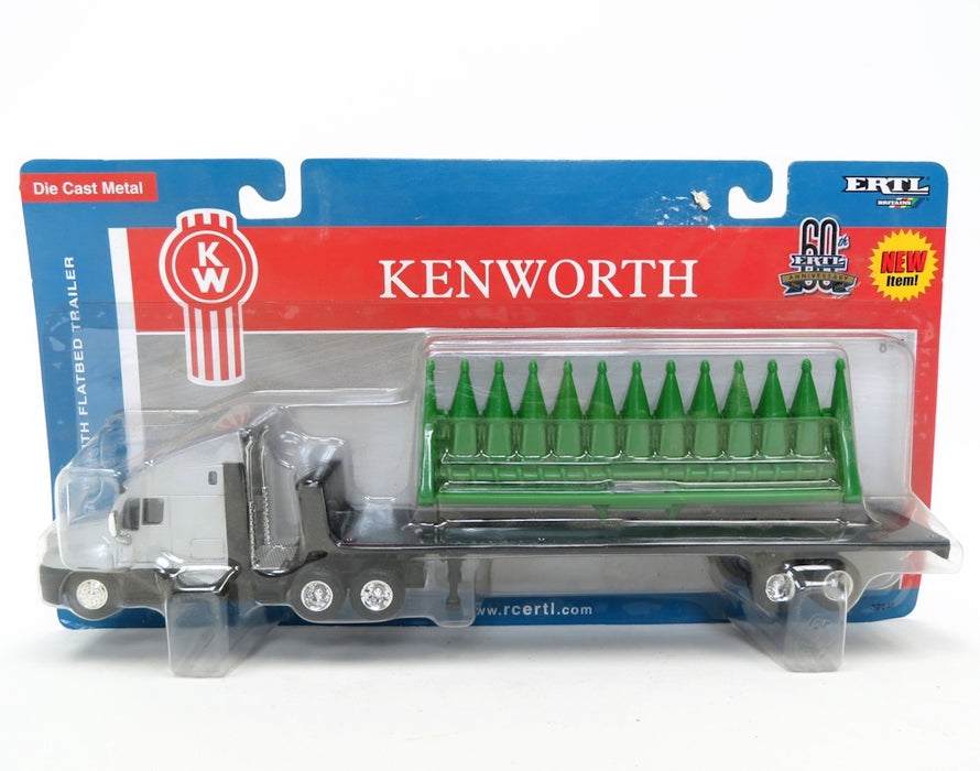1/64 Kenworth Tractor Trailer with 12 Row Corn Head Load, ERTL 60th Anniversary
