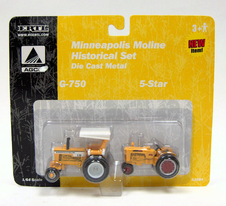 1/64 Minneapolis Moline 2 Piece Set with G-750 & 5 Star by ERTL