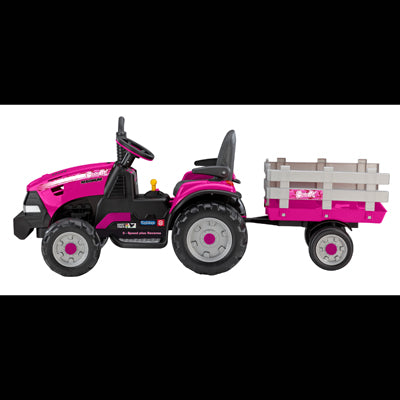 PINK Case IH Magnum & Trailer 12 VOLT Battery Operated Ride-On