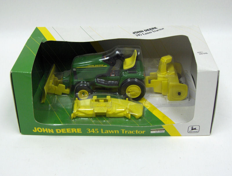 1/16 John Deere 345 L&G Tractor with Deck, Blade, Snow Blower