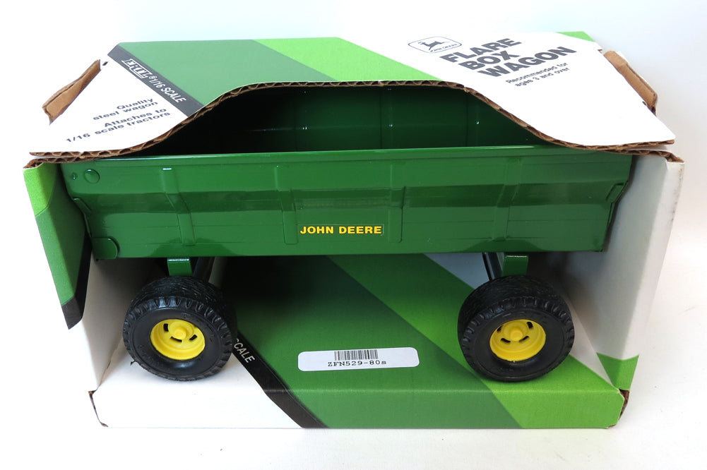 1/16 John Deere Flare Box Wagon with Large Wheels