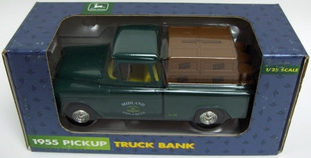 1/25 1955 Pickup Truck Bank, John Deere Series