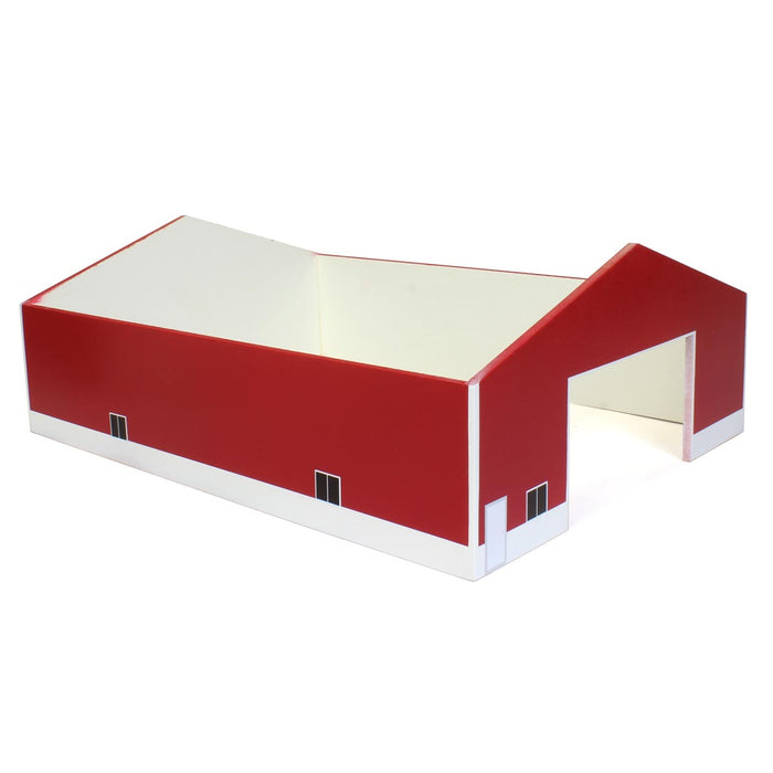 1/64 Red & White 60ft x 80ft Wooden Implement Shed