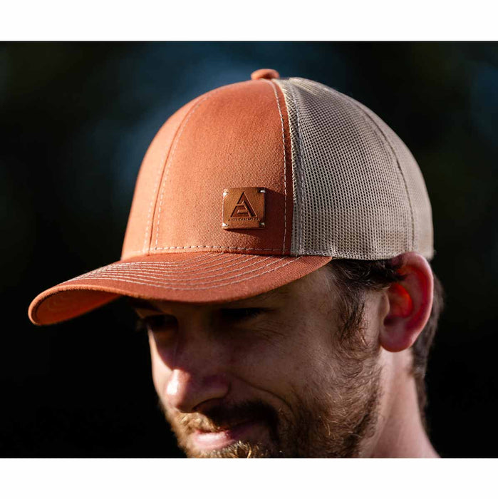 Allis Chalmers Logo Burnt Orange Mesh Back Hat