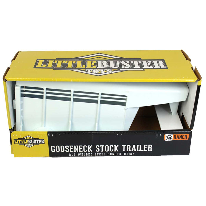 (B&D) 1/16 Little Buster Toys Gooseneck Stock Trailer - Damaged Item