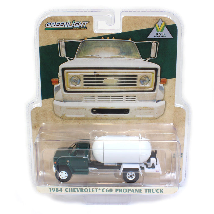1/64 Exclusive Limited 1984 Chevy C-60 Propane Truck with Green Cab