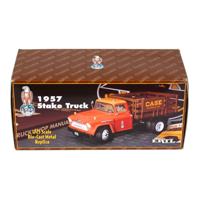 1/25 Orange 1957 Chevy Stake Truck with Case Eagle Logo by ERTL