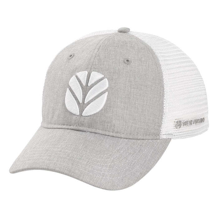 New Holland Light Gray Twill Cap with White Mesh Back