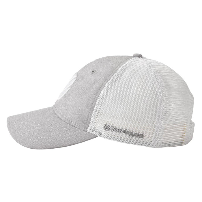 New Holland Light Gray Twill Cap with White Mesh Back