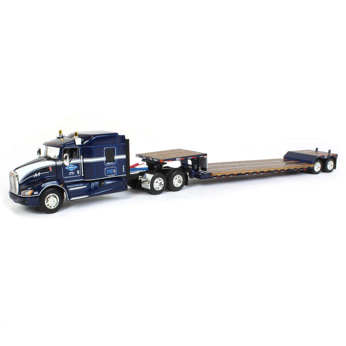 1/64 DCP Kenworth T660 with Fontaine Renegade LXT40 Double Drop Detachable Trailer