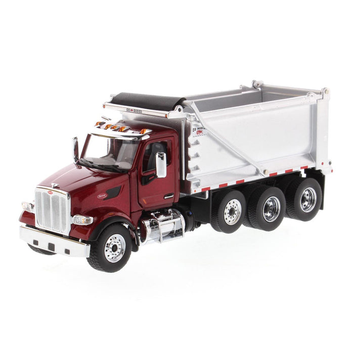 1/50 Peterbilt Model 567 SFFA Tandem Axle Dump Truck with Pusher Axle by Diecast Masters