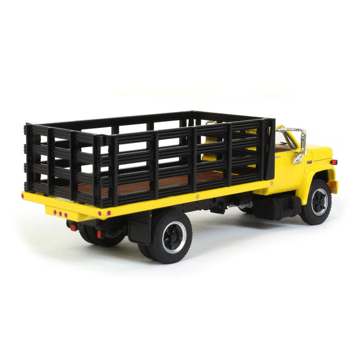 1/64 GMC 6500 Stake Bed, Yellow with Black Stakes, First Gear Exclusive