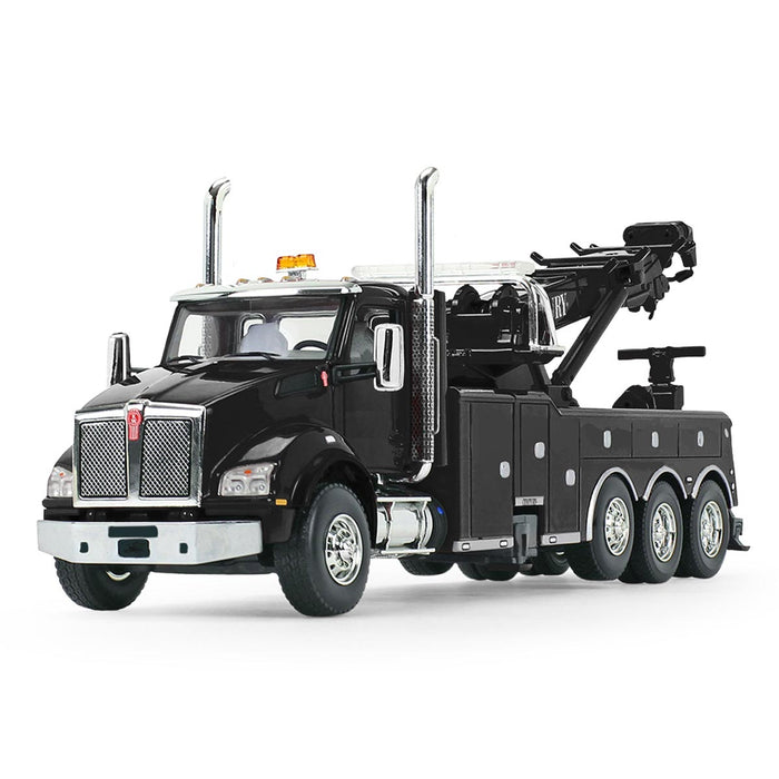 1/50 Black Kenworth T880 with Century 1060 Rotator Wrecker by First Gear