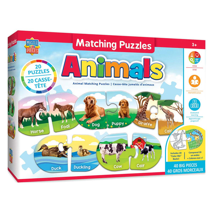 Educational Matching - Animals Jigsaw Puzzles