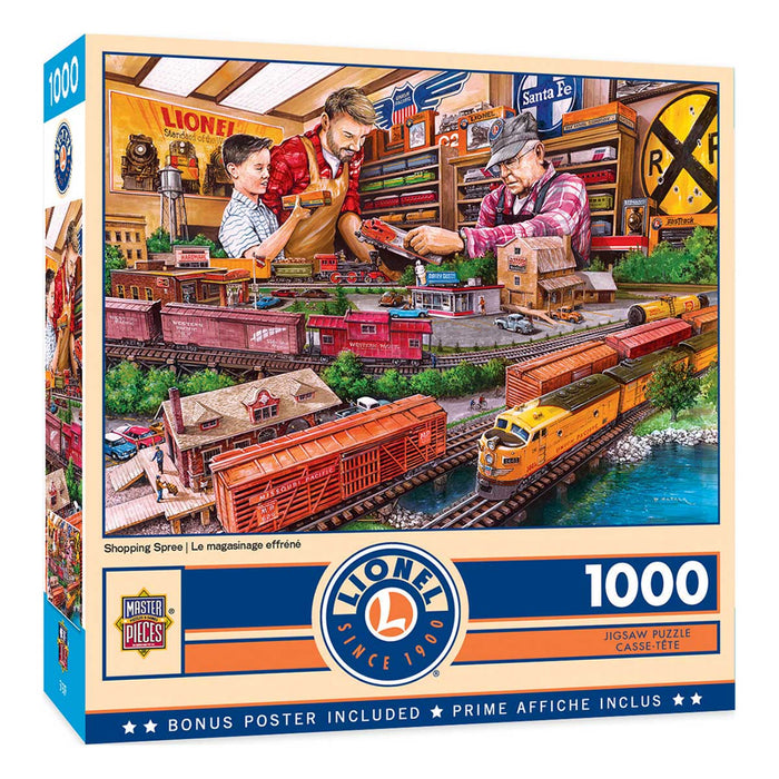 Lionel Trains "Shopping Spree" 1000 Piece Jigsaw Puzzle