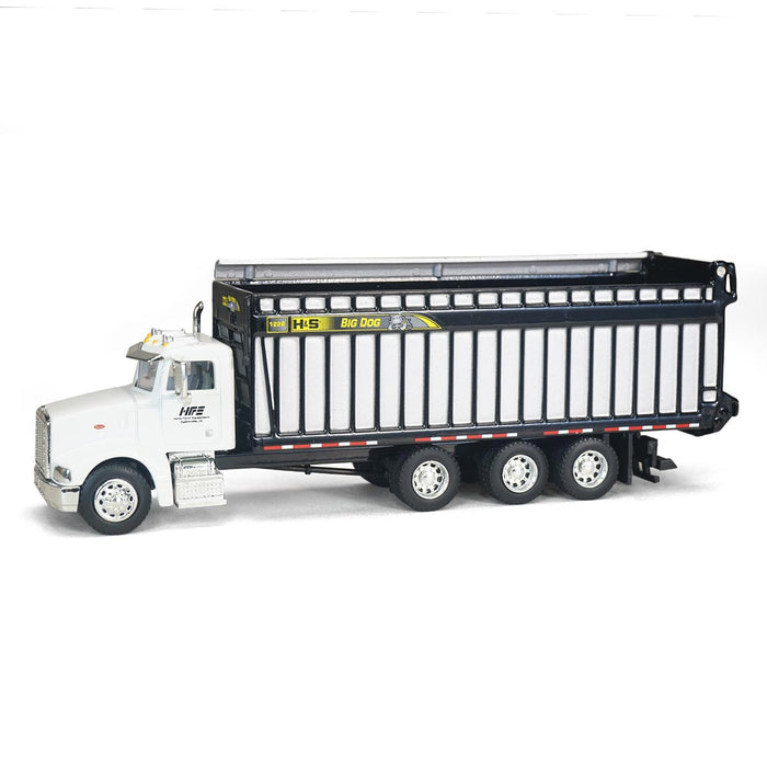 Set of 1/64 Exclusive HFE Edition Peterbilt Trucks with H&S Big Dog 1226 Forage Box & Tandem Axle Forage Box
