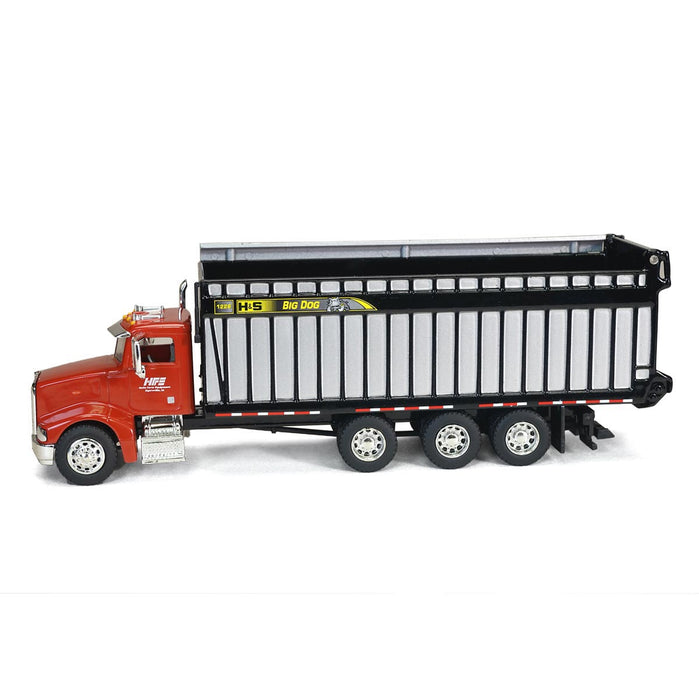 Set of 1/64 Exclusive HFE Edition Peterbilt Trucks with H&S Big Dog 1226 Forage Box & Tandem Axle Forage Box