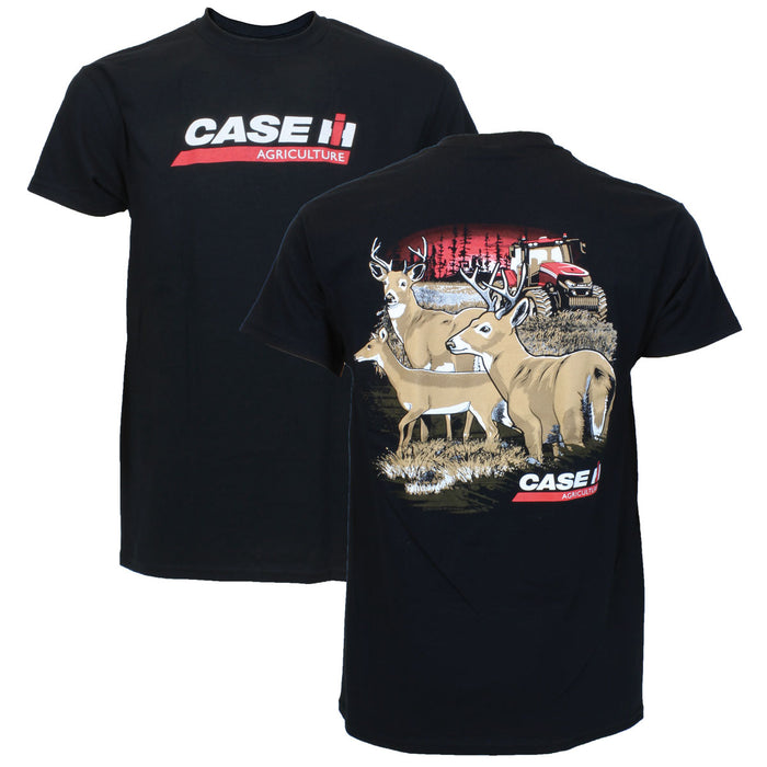 Case IH Magnum in Field Black Short Sleeve T-shirt