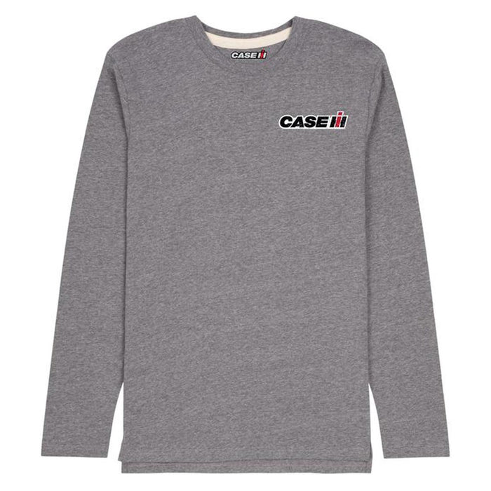 Case IH Axial-Flow The Cutting Edge Heather Gray Long Sleeve T-shirt