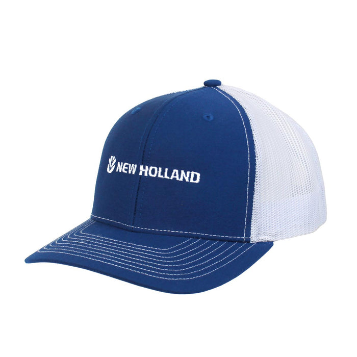 New Holland Royal Blue Twill & White Mesh Back Richardson Cap