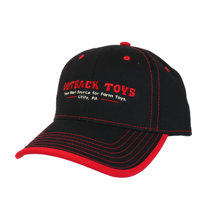 OUTBACK TOYS Black & Red Cloth Cap