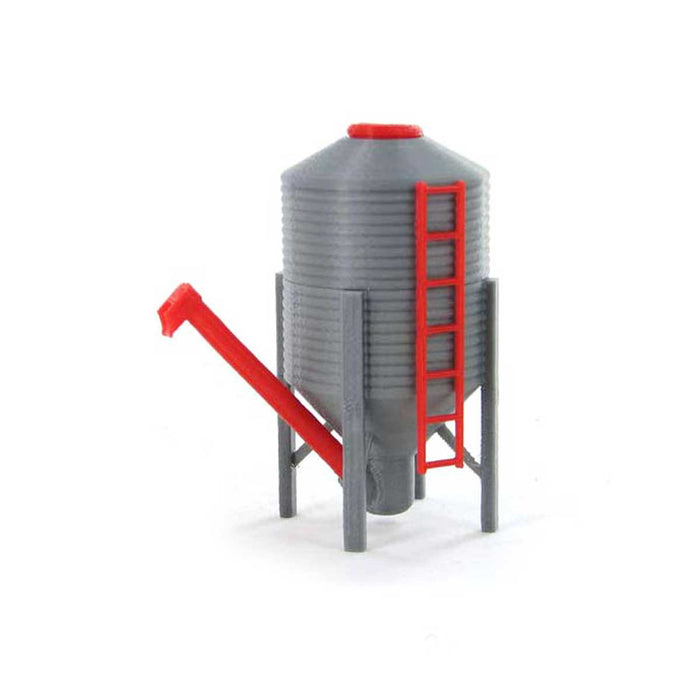 1/64 3D Printed Grain Hopper with Auger & Ladders, 3in High