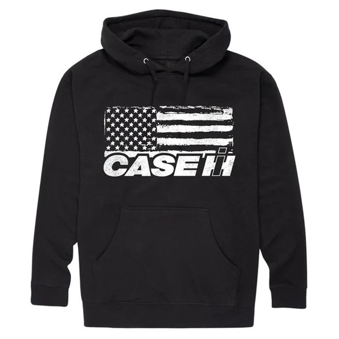 Adult Case IH Flag Black Hooded Sweatshirt