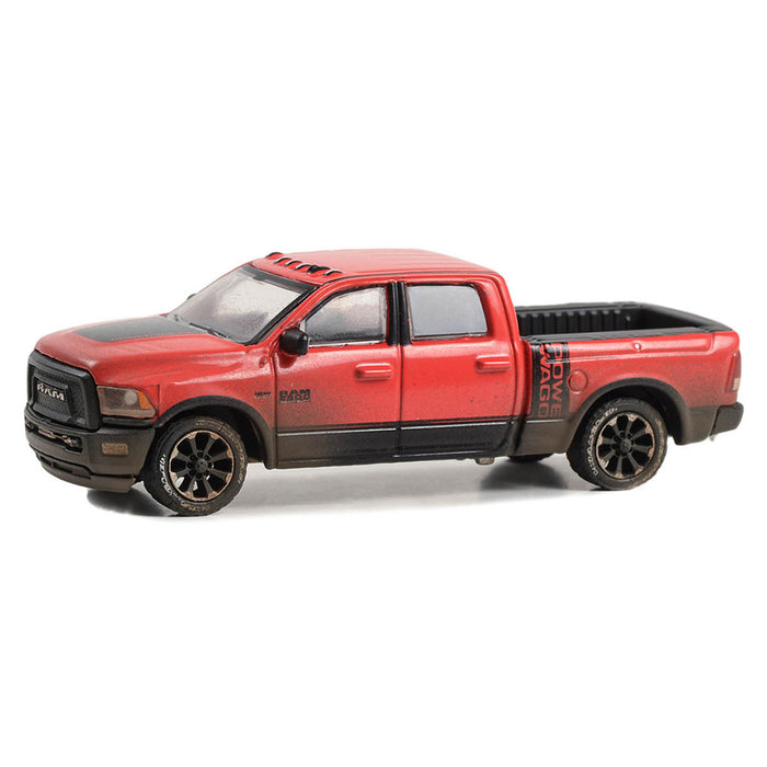 1/64 2017 Ram 2500 Power Wagon, Red with Mud Splatter, Down on the Farm Series 8