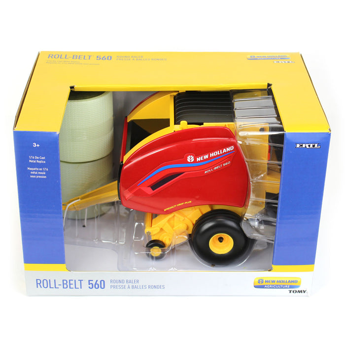 1/16 New Holland Roll-Belt 560 Round Baler with Bales