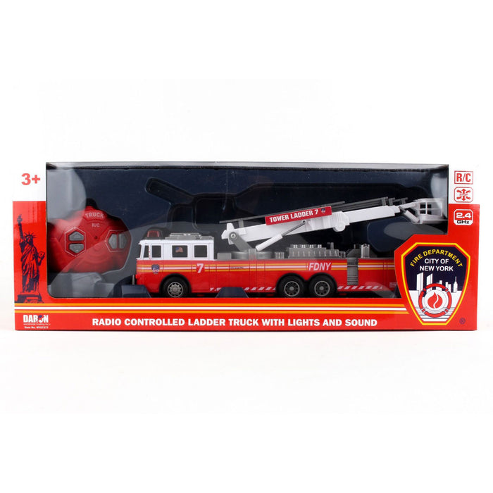 FDNY Radio Control 11" Ladder Fire Truck with Lights & Sounds