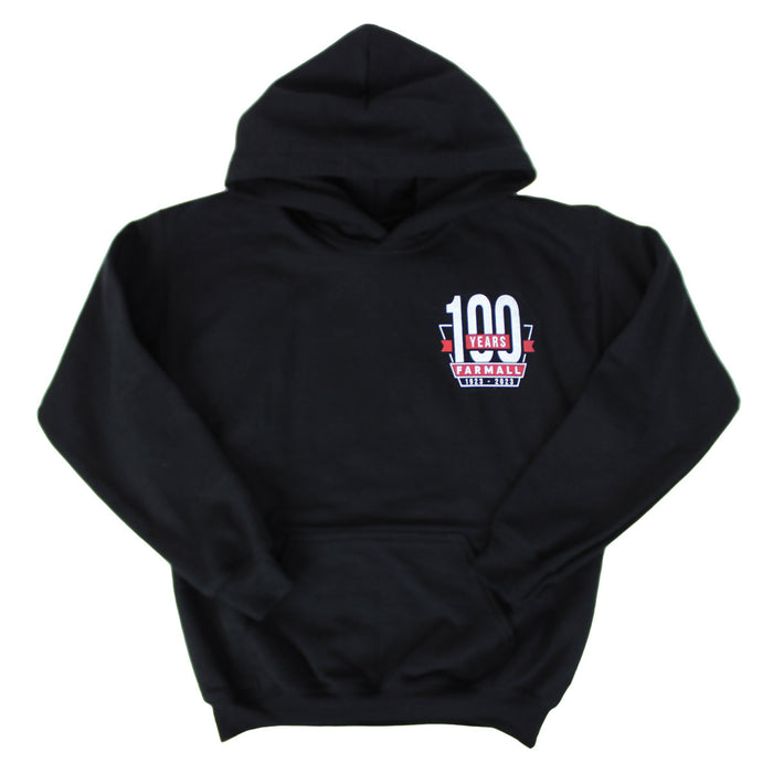 Youth Farmall 100 Years Black Hooded Sweatshirt