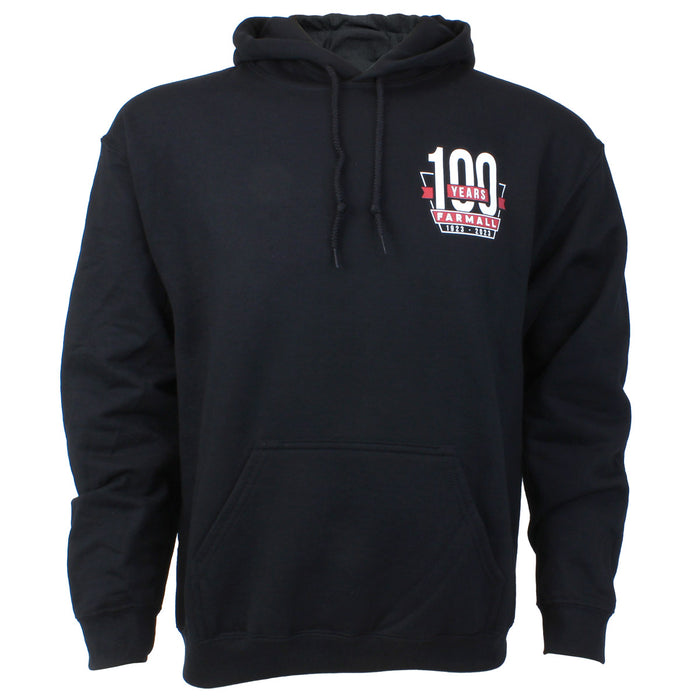 Adult Farmall 100 Years Black Hooded Sweatshirt
