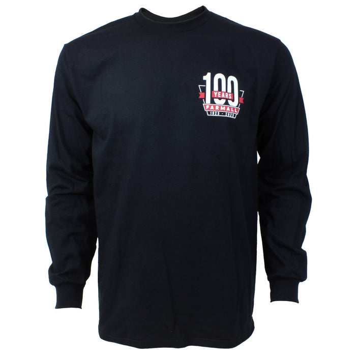 Adult Farmall 100 Years Black Long Sleeve T-Shirt