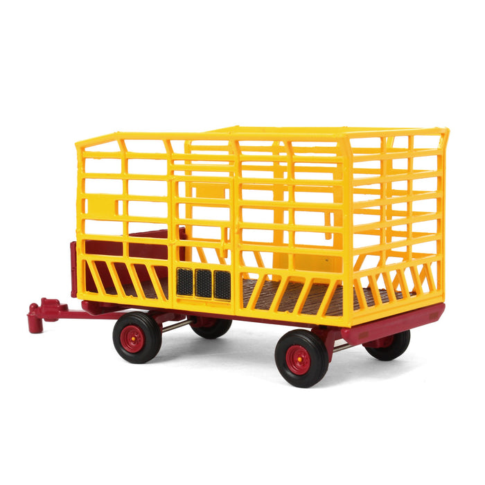 1/64 Bale Throw Wagon, Yellow and Red,  Down on the Farm Series 7