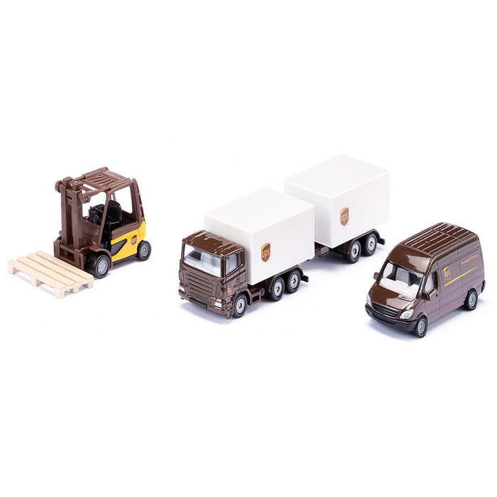 UPS Transport Logistics 4 Piece Truck Set