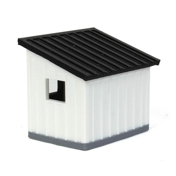 1/64 Black/White Chicken Coop Shed, 3D Printed
