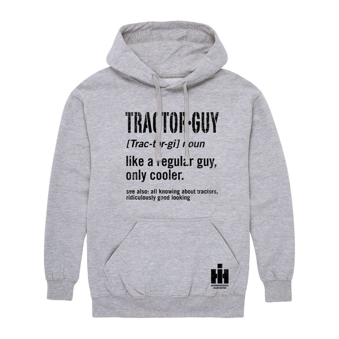 Tractor Guy IH Athletic Gray Hooded Sweatshirt