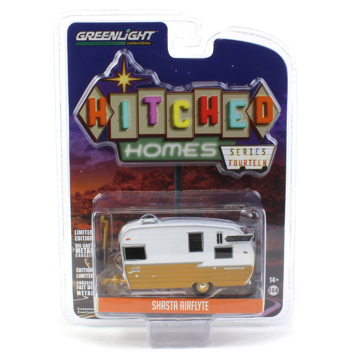 1/64 Shasta Airflyte, Butterscotch & White, Hitched Homes Series 14