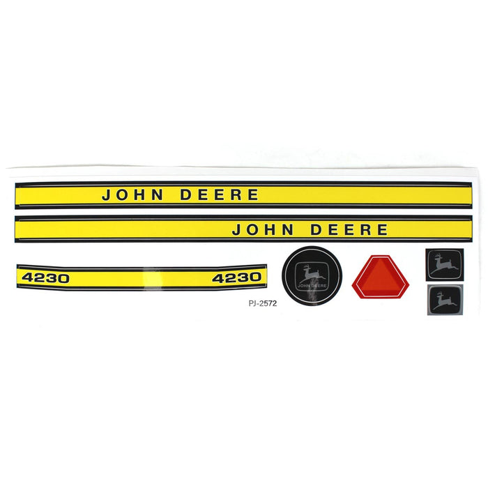 John Deere 4230 Pedal Tractor Decal Sheet