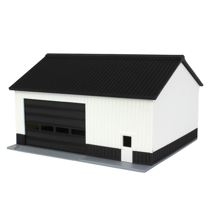 1/64 Black/White 40ft x 30ft "Papa's Shop" Farm Shed, 3D Printed