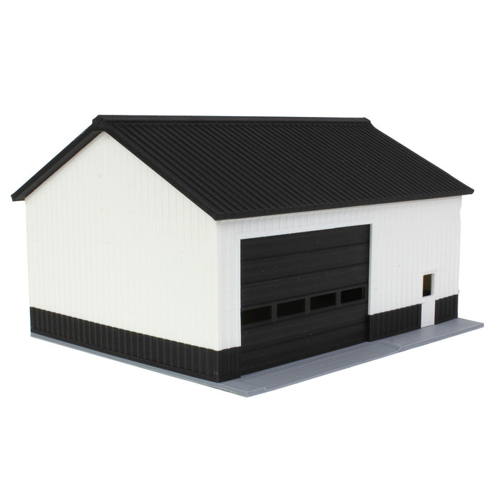 1/64 Black/White 40ft x 30ft "Papa's Shop" Farm Shed, 3D Printed
